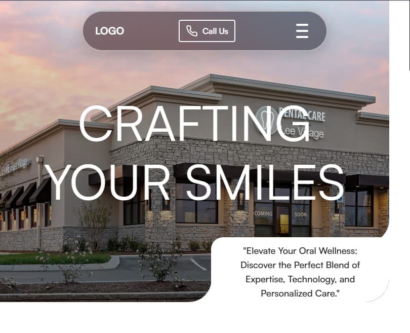 Image of a Website I made for a Dentist
